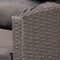 Baxton Studio Darian ModernGrey Fabric Upholstered and Grey Synthetic Rattan 4-Piece Patio Set 194-11755-ZORO - alternate 8